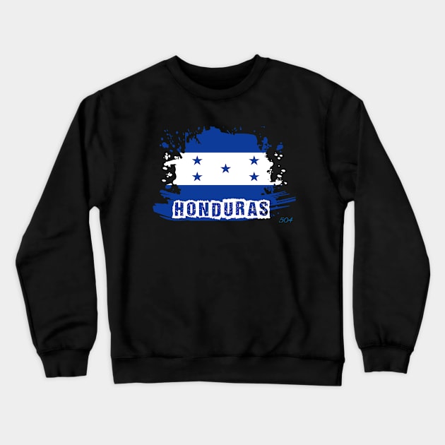 Honduras Flag Azul 001 Crewneck Sweatshirt by CA~5